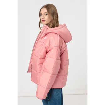 NIKE, Geaca cu aspect matlasat, Roz pal, 2XL