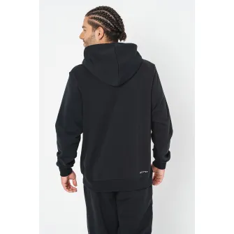 Nike, Hanorac cu buzunar kangaroo, pentru fotbal, Negru, Alb, M