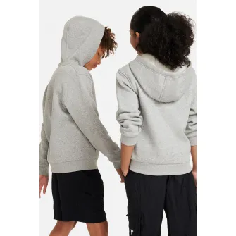 Nike, Hanorac cu fermoar Club, Gri melange, 122-128 CM