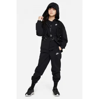 Nike, Hanorac cu fermoar si buzunare laterale, Negru, 122-128 CM