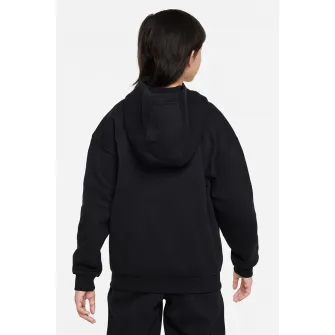 Nike, Hanorac cu fermoar si buzunare laterale, Negru, 122-128 CM