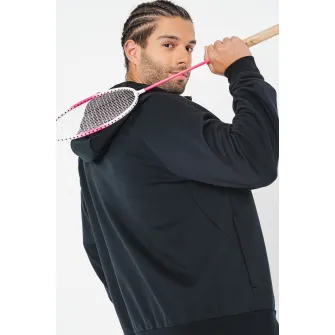 Nike, Hanorac cu tehnologie Dri-Fit, pentru fitness, Negru, M