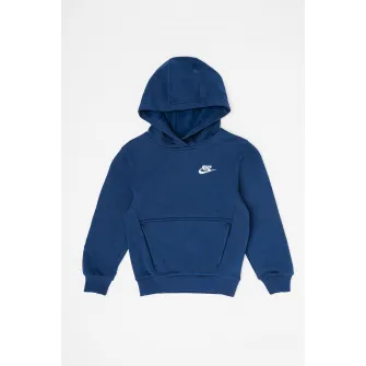 Nike, Hanorac din amestec de bumbac cu buzunar kangaroo, Albastru marin, 122-128 CM