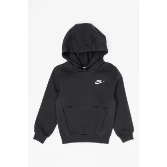 Nike, Hanorac din amestec de bumbac cu buzunar kangaroo, Negru, 122-128 CM