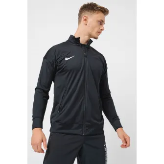 Nike, Jacheta de trening cu fermoar, pentru fotbal, Negru, XL