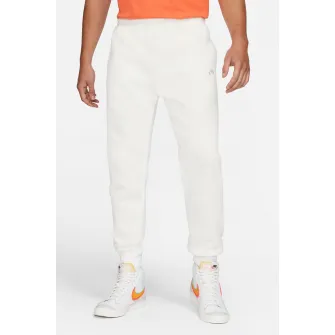 Nike, Pantaloni de trening cu buzunare laterale Sportswear Club, Alb fildes, 2XL