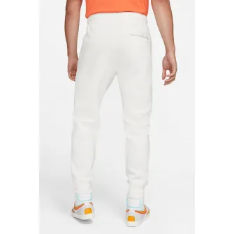 Nike, Pantaloni de trening cu buzunare laterale Sportswear Club, Alb fildes, 2XL