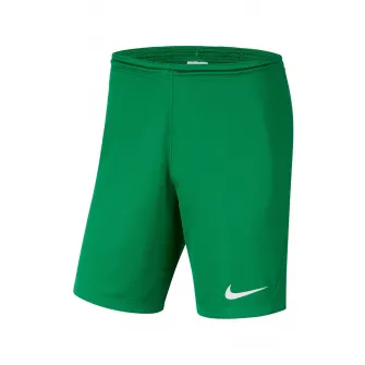 Nike, Pantaloni scurti cu talie elastica pentru fotbal Park, Verde, S