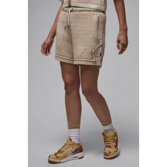 Nike, Pantaloni scurti din amestec de in, pentru baschet, Maro melange, XL