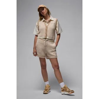 Nike, Pantaloni scurti din amestec de in, pentru baschet, Maro melange, XL