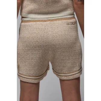 Nike, Pantaloni scurti din amestec de in, pentru baschet, Maro melange, XL