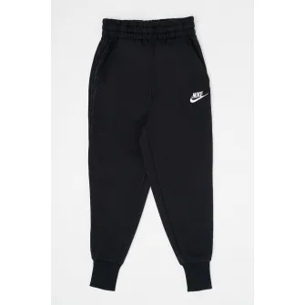 Nike, Pantaloni sport cu talie inalta si buzunare laterale, Negru, 122-128 CM
