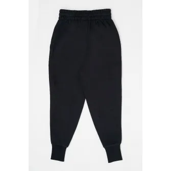 Nike, Pantaloni sport cu talie inalta si buzunare laterale, Negru, 122-128 CM
