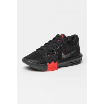 Nike, Pantofi cu amortizare pentru baschet LeBron Witness 8, Rosu, Negru, Alb optic, 7