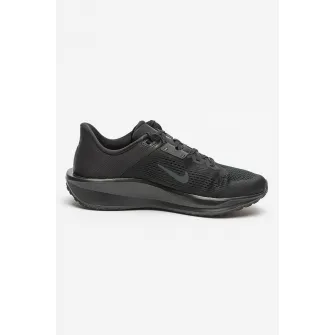 Nike, Pantofi cu detalii logo, pentru alergare Quest, Negru, 7