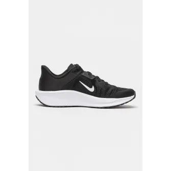 Nike, Pantofi cu detalii logo, pentru alergare Quest, Negru, Alb, 7