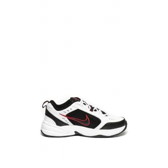 Nike, Pantofi cu insertii de piele, pentru antrenament Air Monarch IV, Alb/Negru, 7