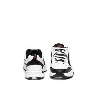 Nike, Pantofi cu insertii de piele, pentru antrenament Air Monarch IV, Alb/Negru, 7