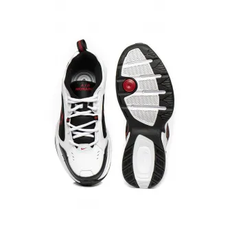 Nike, Pantofi cu insertii de piele, pentru antrenament Air Monarch IV, Alb/Negru, 7