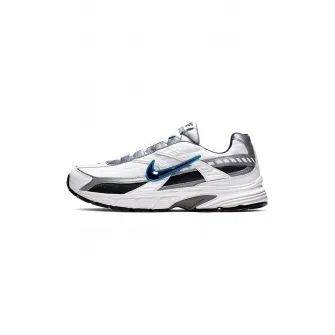 Nike, Pantofi sport cu detalii de piele Initiator, Negru, Alb, Argintiu, 9.5