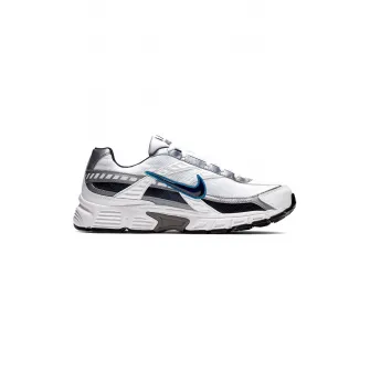 Nike, Pantofi sport cu detalii de piele Initiator, Negru, Alb, Argintiu, 9.5