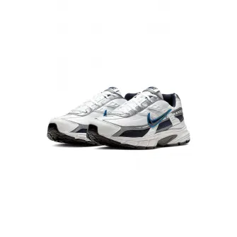 Nike, Pantofi sport cu detalii de piele Initiator, Negru, Alb, Argintiu, 9.5