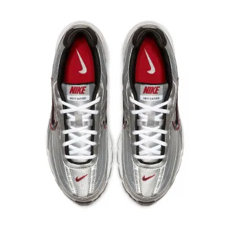 Nike, Pantofi sport cu detalii de piele Initiator, Negru, Argintiu, 9.5