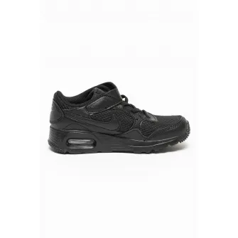 Nike, Pantofi sport cu detalii de piele si velcro Air Max SC, Negru, 28 EU