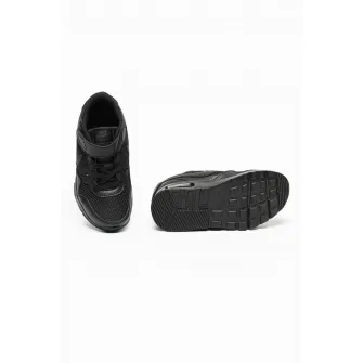 Nike, Pantofi sport cu detalii de piele si velcro Air Max SC, Negru, 28 EU