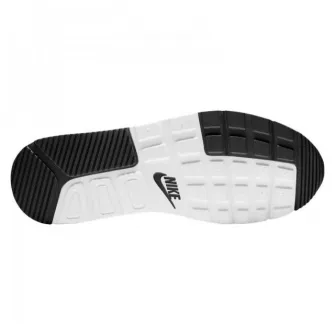 Nike, Pantofi sport de piele cu insertii de plasa Air Max SC, Alb/Negru, 8.5