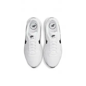 Nike, Pantofi sport de piele cu insertii de plasa Air Max SC, Alb/Negru, 11.5