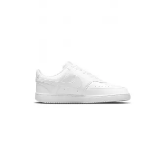 Nike, Pantofi sport de piele ecologica Court Vision Low Next Nature, Alb, 11.5