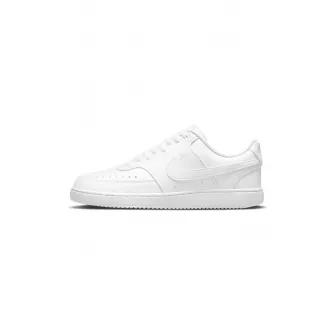 Nike, Pantofi sport de piele ecologica Court Vision Low Next Nature, Alb, 9