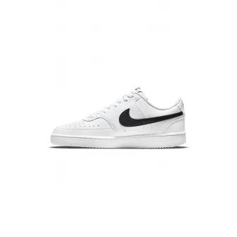 Nike, Pantofi sport de piele ecologica Court Vision Low Next Nature, Negru, Alb, 5