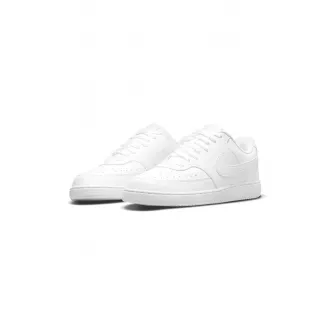 Nike, Pantofi sport de piele ecologica Court Vision Low Next Nature, Alb, 9
