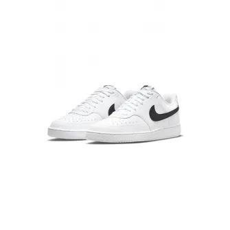 Nike, Pantofi sport de piele ecologica Court Vision Low Next Nature, Negru, Alb, 5