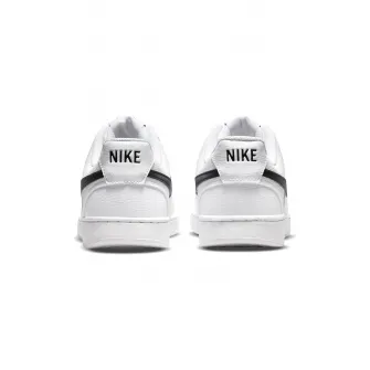 Nike, Pantofi sport de piele ecologica Court Vision Low Next Nature, Negru, Alb, 5