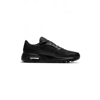 Nike, Pantofif sport din piele cu insertii din plasa Air Max SC, Negru, 9