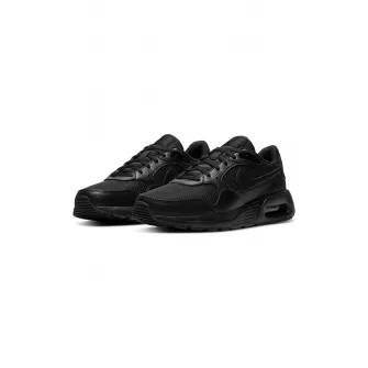 Nike, Pantofif sport din piele cu insertii din plasa Air Max SC, Negru, 9