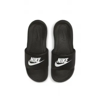 Nike, Papuci cu brant cu striatii Victori One, Negru/Alb, 5
