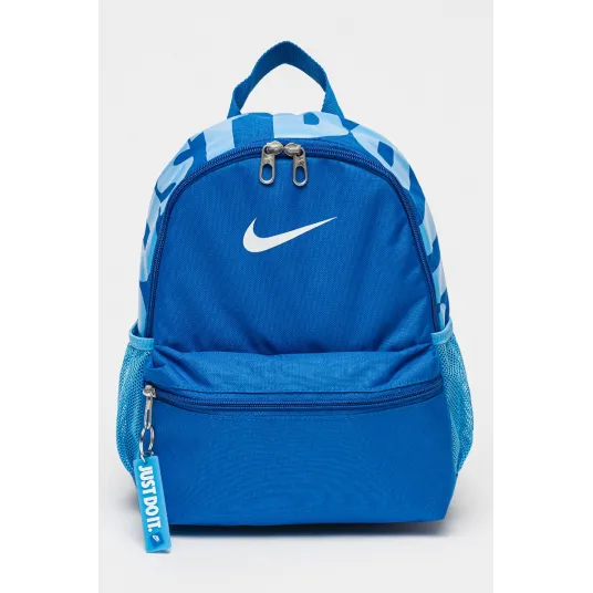 Nike, Rucsac cu imprimeu logo Brasilia - 11L, Alb, Albastru royal
