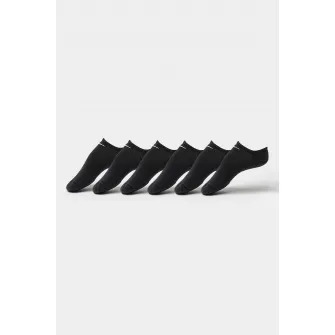 Nike, Set de sosete din amestec de bumbac pentru antrenament - 6 perechi, Negru, Alb murdar, S