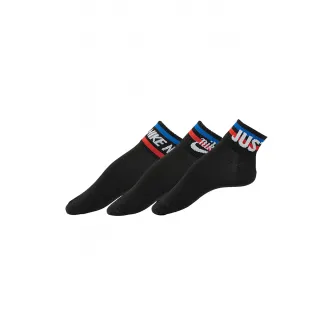 Nike, Set de sosete scurte unisex Everyday Essental - 3 perechi, Negru, S