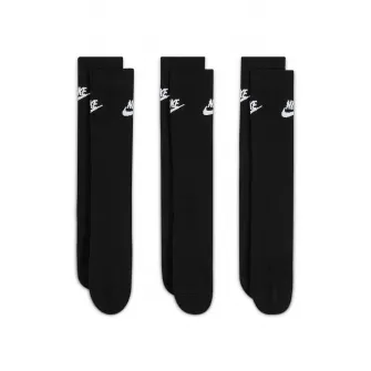 Nike, Set de sosete unisex Everyday Essential - 3 perechi, Negru, Alb murdar, S