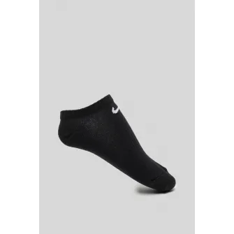Nike, Set de sosete unisex foarte scurte, pentru alergare Dri-Fit - 3 perechi, Negru, M
