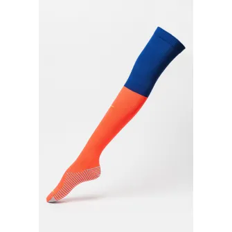 Nike, Sosete inalte peste genunchi pentru fotbal, Gri, Corai, Albastru, L