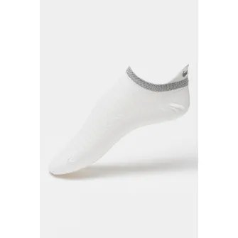 Nike, Sosete unisex pana la glezna pentru alergare, Alb optic, 12