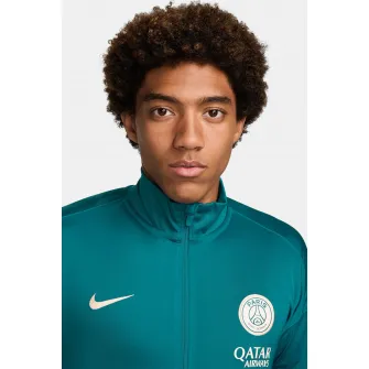 Nike, Trening cu detalii logo si garnituri contrastante pentru fotbal PSG, Visiniu, Verde persan, XL