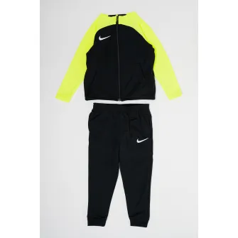 Nike, Trening cu tehnologie Dri-FIT, pentru fotbal Academy, Negru, Verde neon, 104-110 CM