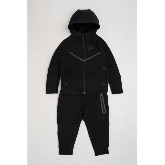 Nike, Trening din amestec de bumbac cu gluga, Negru, 98-104 CM
